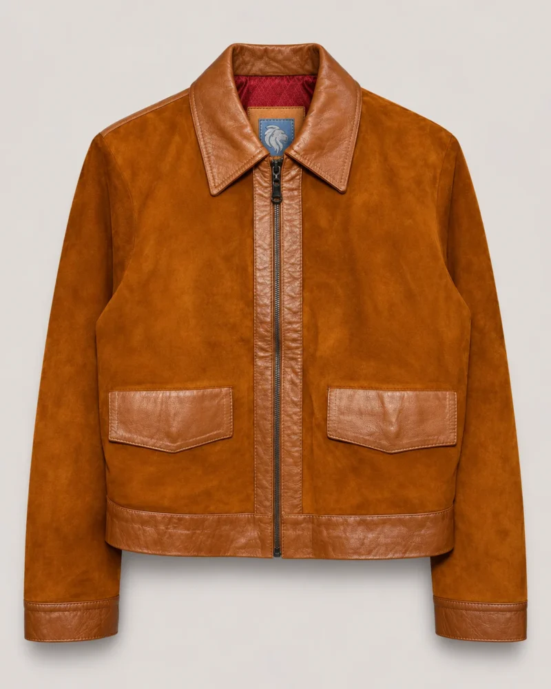 Chaqueta de Gamuza Miel DAN para Mujer