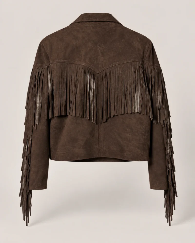 Chaqueta-de-Gamuza-con-Flecos-Chocolate-para-Mujer espalda